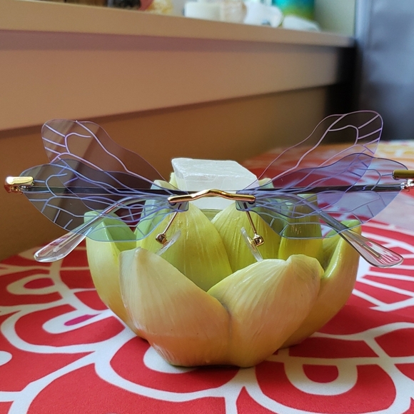 COPY - Double Dragonfly wing sunglasses: blue/purple - Picture 14 of 16